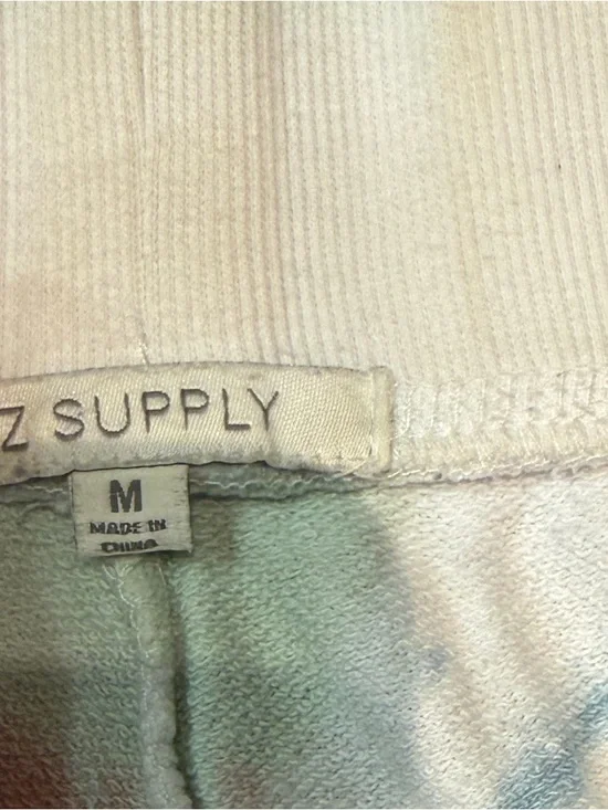 Lulus Z Supply Women’s Multicolor White String Tie Joggers with pockets Size M - Picture 5 of 9